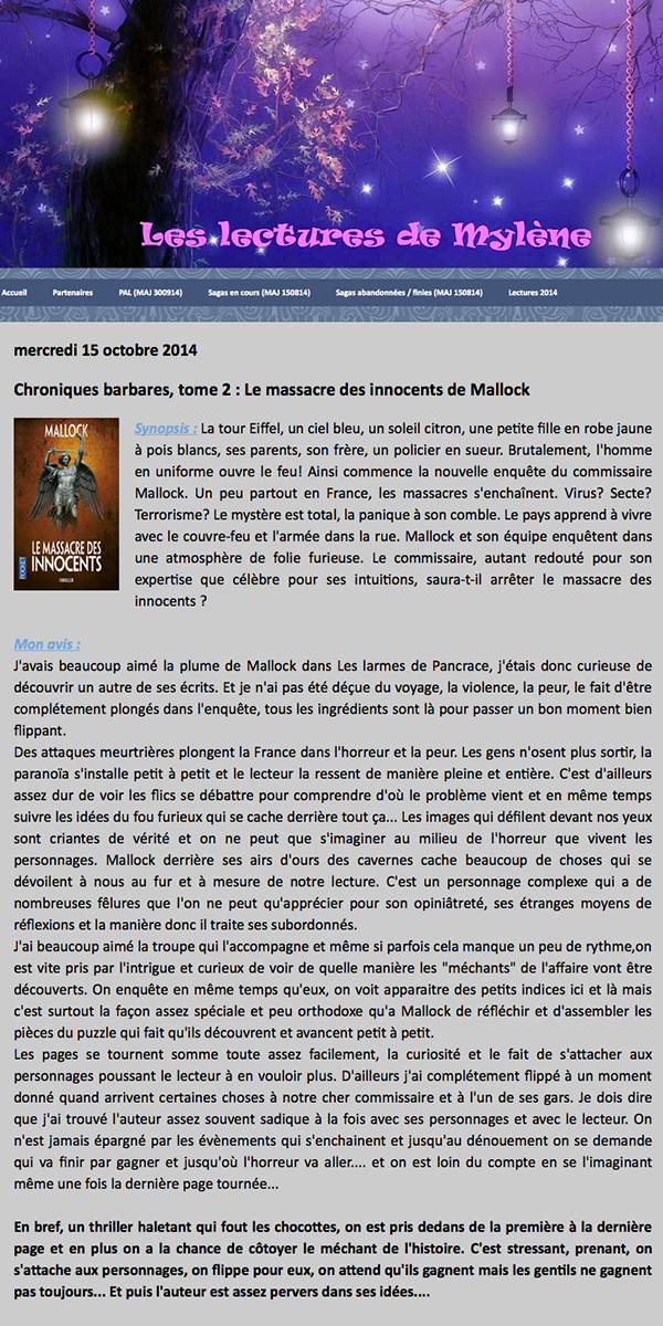 leslecturesdemylene chroniques barbares tome2