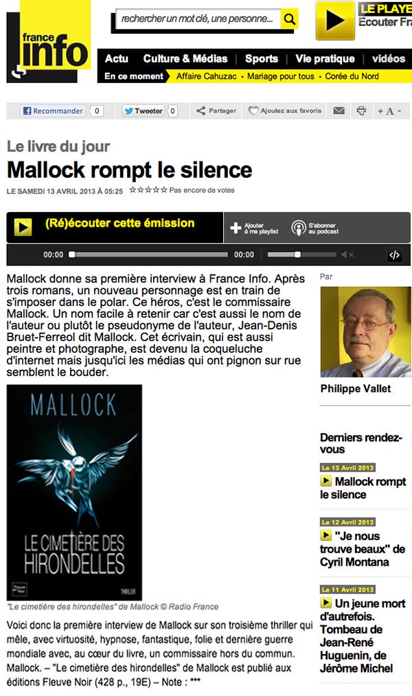 France Info Page le Silence